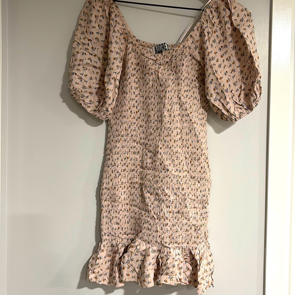 Audrey size small pink floral garden party dress